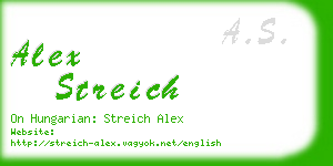 alex streich business card